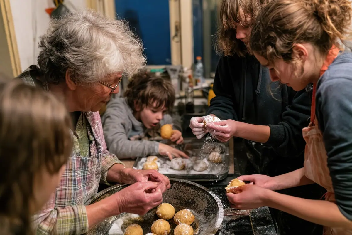 Familia compartiendo un momento cotidiano en casa